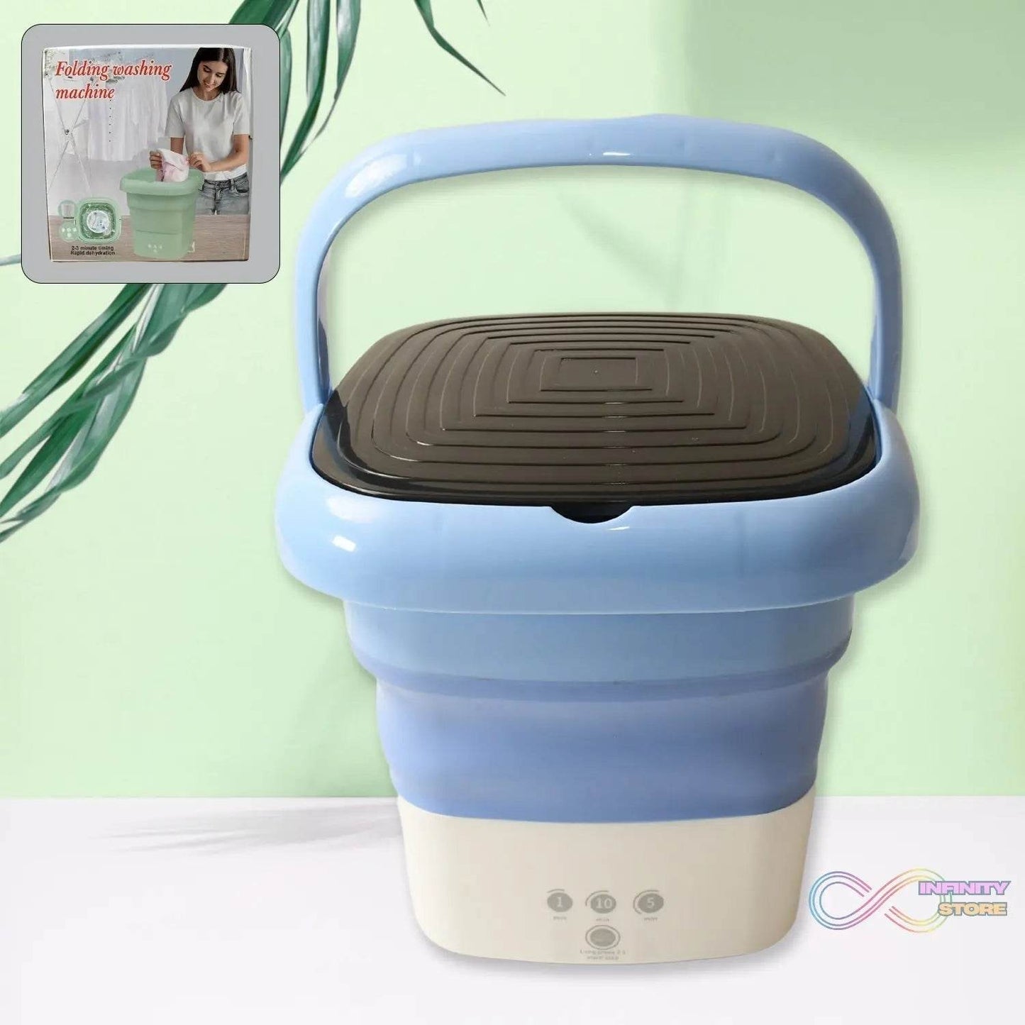 Folding Washing Machine, Mini Portable Washing Machine, Deep Cleaning, Mini Foldable Washing Machine, Suitable For Socks, Underwear, Baby Clothes & Other (1 Pc) - infinityexculsivestore.com