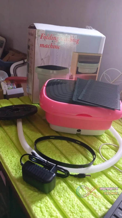 Folding Washing Machine, Mini Portable Washing Machine, Deep Cleaning, Mini Foldable Washing Machine, Suitable For Socks, Underwear, Baby Clothes & Other (1 Pc) - infinityexculsivestore.com