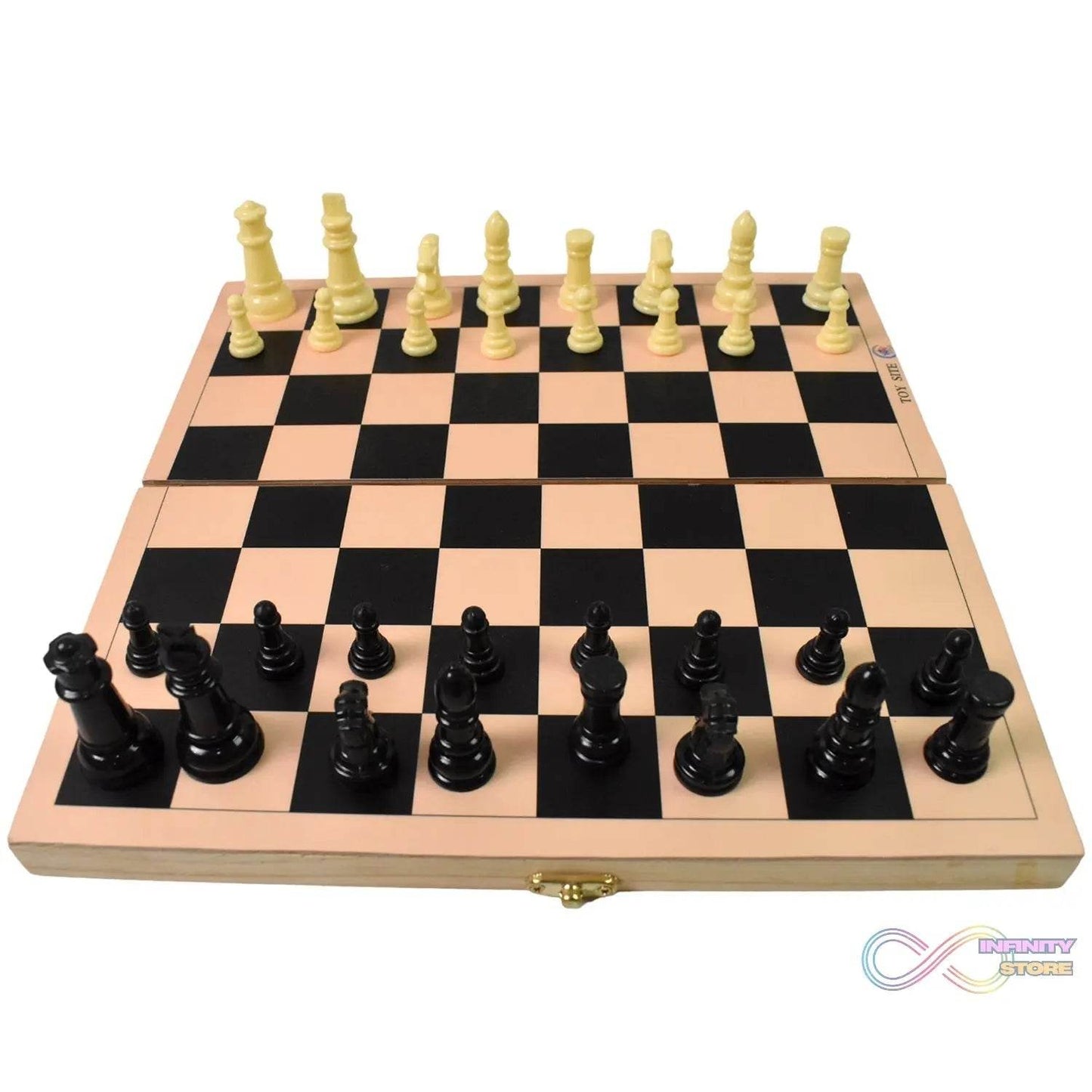 Folding Wooden Chess Board Set (30 × 30 Cm / 1 Set) - infinityexculsivestore.com
