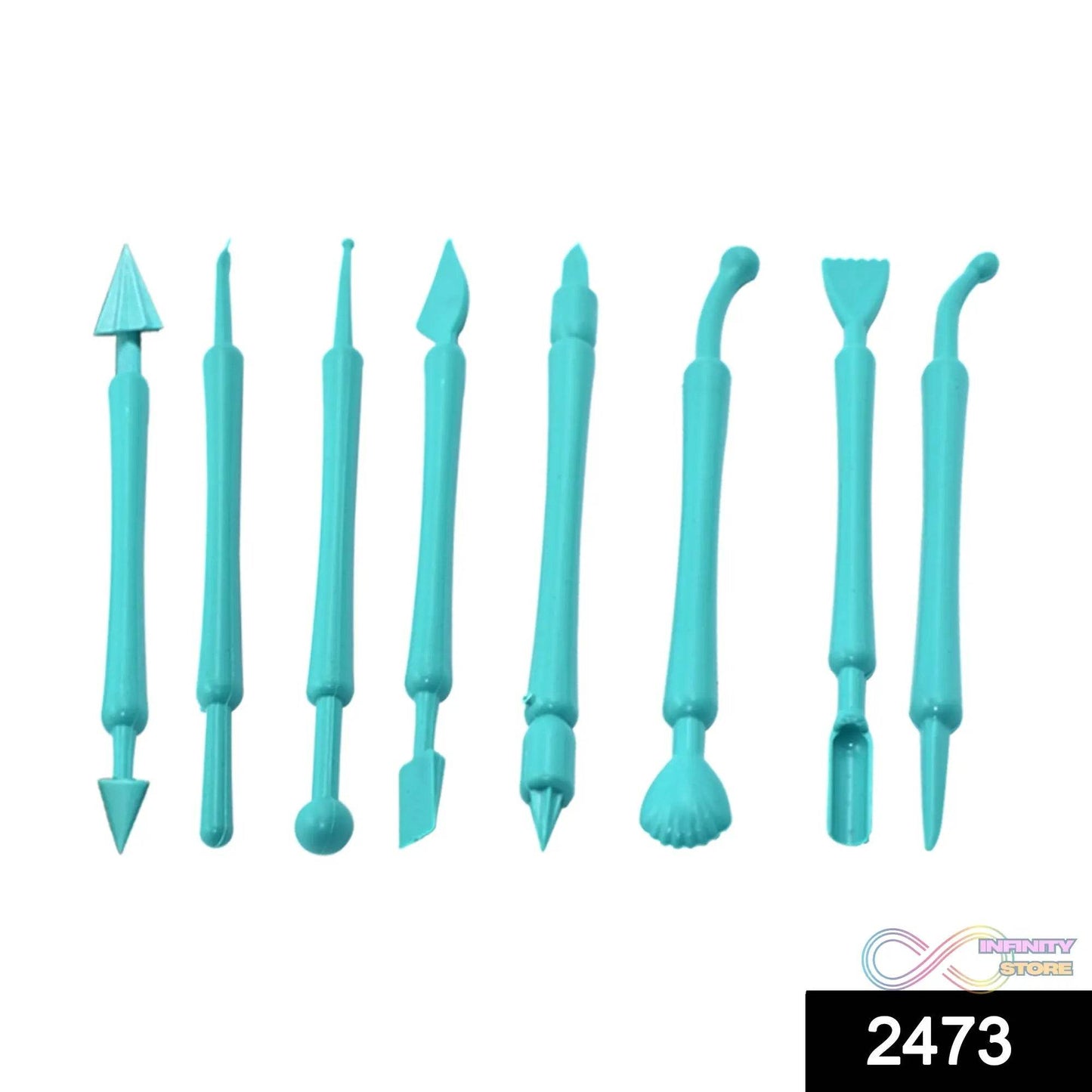 Fondant Cake Decor Flower Sugar Craft Modelling Tools Clay Mould (8PC - Set) - infinityexculsivestore.com