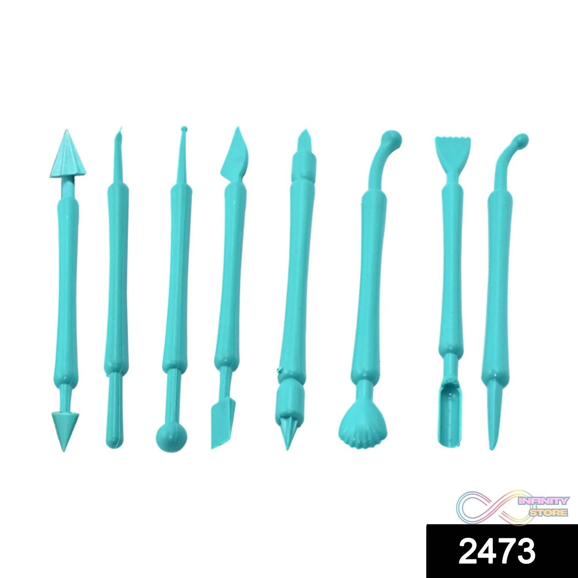 Fondant Cake Decor Flower Sugar Craft Modelling Tools Clay Mould (8PC - Set) - infinityexculsivestore.com