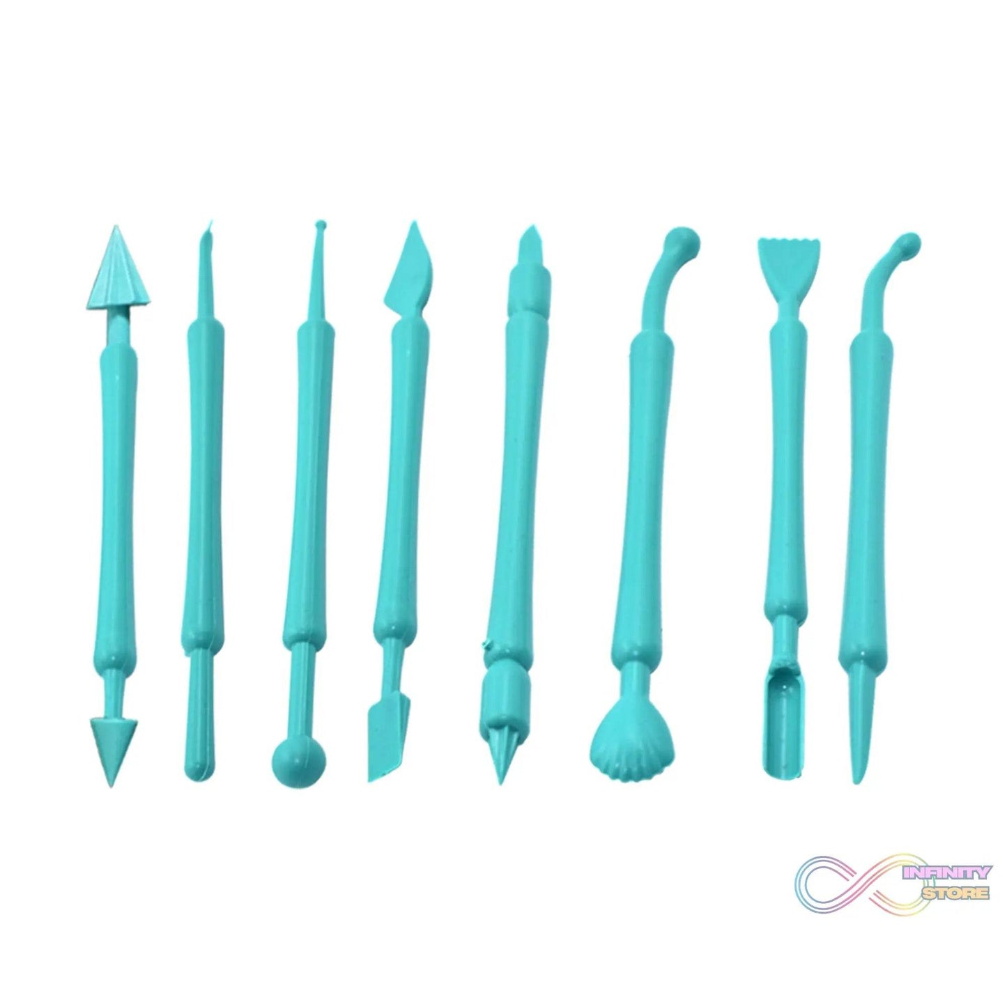 Fondant Cake Decor Flower Sugar Craft Modelling Tools Clay Mould (8PC - Set) - infinityexculsivestore.com
