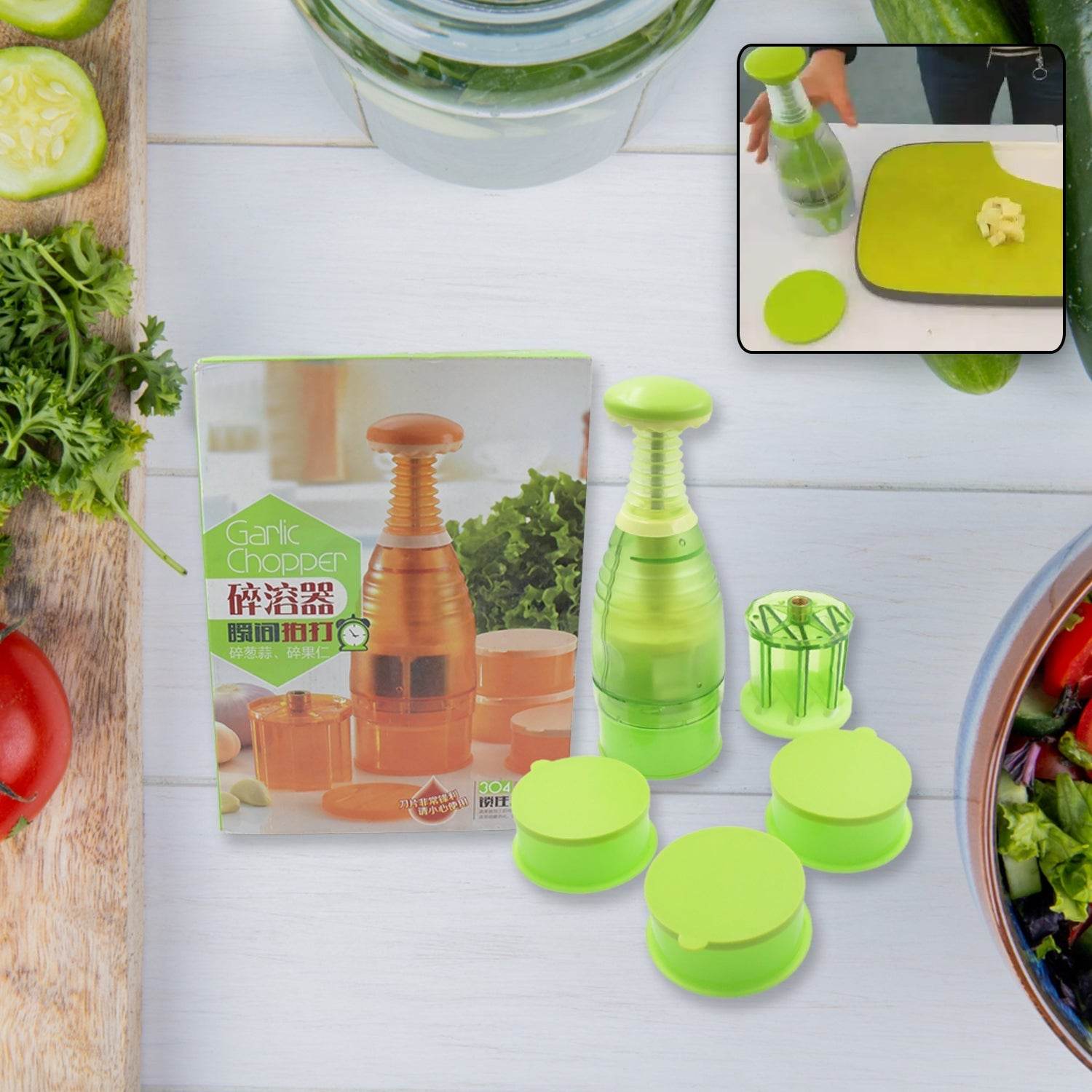 Food Chopper, Easy to Clean Manual Hand Chopper Dicer, Slap Press Chopper Mincer for Vegetables Onions Garlic Nuts Salads - infinityexculsivestore.com