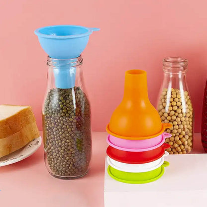 Food-Grade Silicone Funnel: Safe & Easy Transfer for Liquids & Grains (1 Pc) - infinityexculsivestore.com
