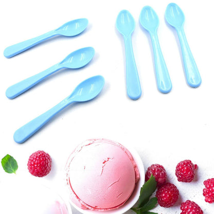 Food Plastic Spoon Set, Plastic Table Spoon Set Plastic Tea Spoon, Coffee with ABS Plastic, Heat-Resistant Spoon (6 Pc Set ) - infinityexculsivestore.com