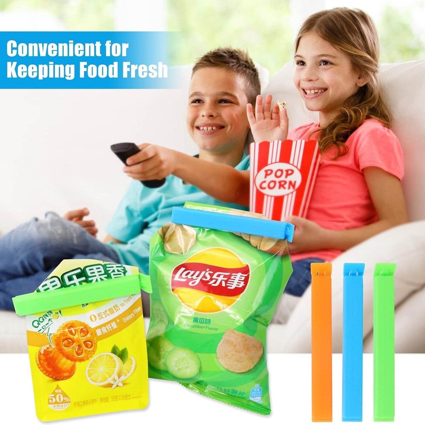 Food, Snack Pouch Bag Clip Sealer for Keeping Food Fresh for Home Kitchen | Plastic Camping Snack Air Tight Seal Bag Clips |Packet Vacuum Sealers Clip| (18 Pc Set) - infinityexculsivestore.com