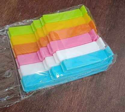 Food, Snack Pouch Bag Clip Sealer for Keeping Food Fresh for Home Kitchen | Plastic Camping Snack Air Tight Seal Bag Clips |Packet Vacuum Sealers Clip| (18 Pc Set) - infinityexculsivestore.com