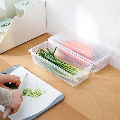 Food Storage Container with Removable Drain Plate and Lid, 1500 ml (Pack of 1 Pc) - infinityexculsivestore.com
