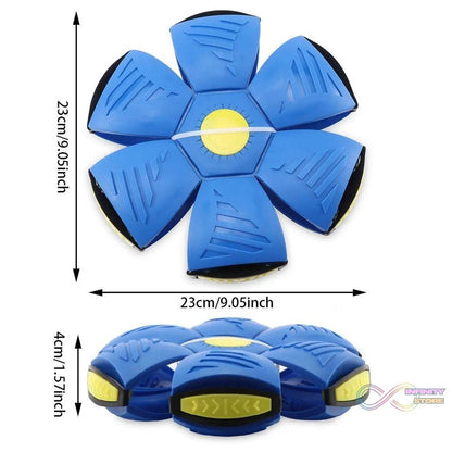 Football Flat Throw Disc - with 3 LED Light Flying Toys - infinityexculsivestore.com