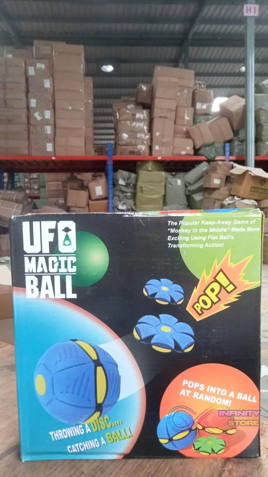 Football Flat Throw Disc - with 3 LED Light Flying Toys - infinityexculsivestore.com