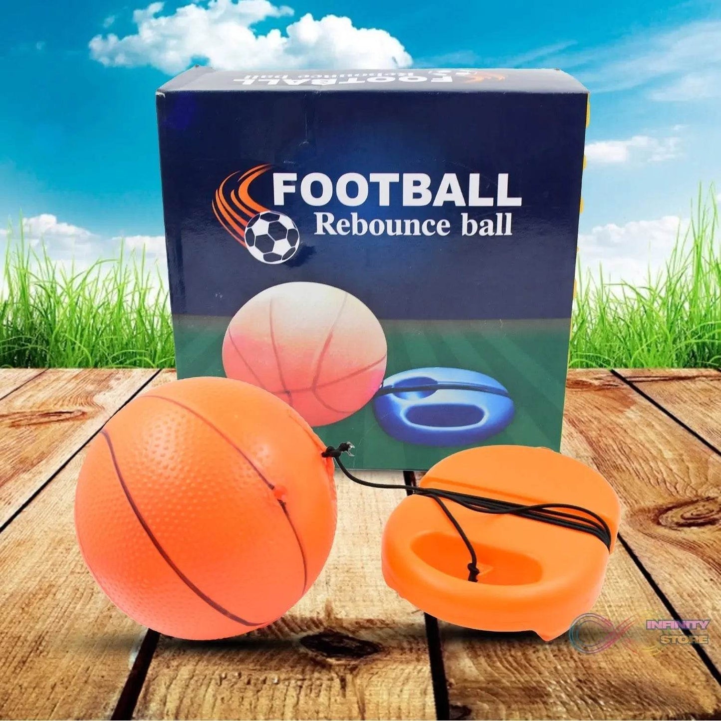 Football Rebound Ball with String (1 Set) - infinityexculsivestore.com