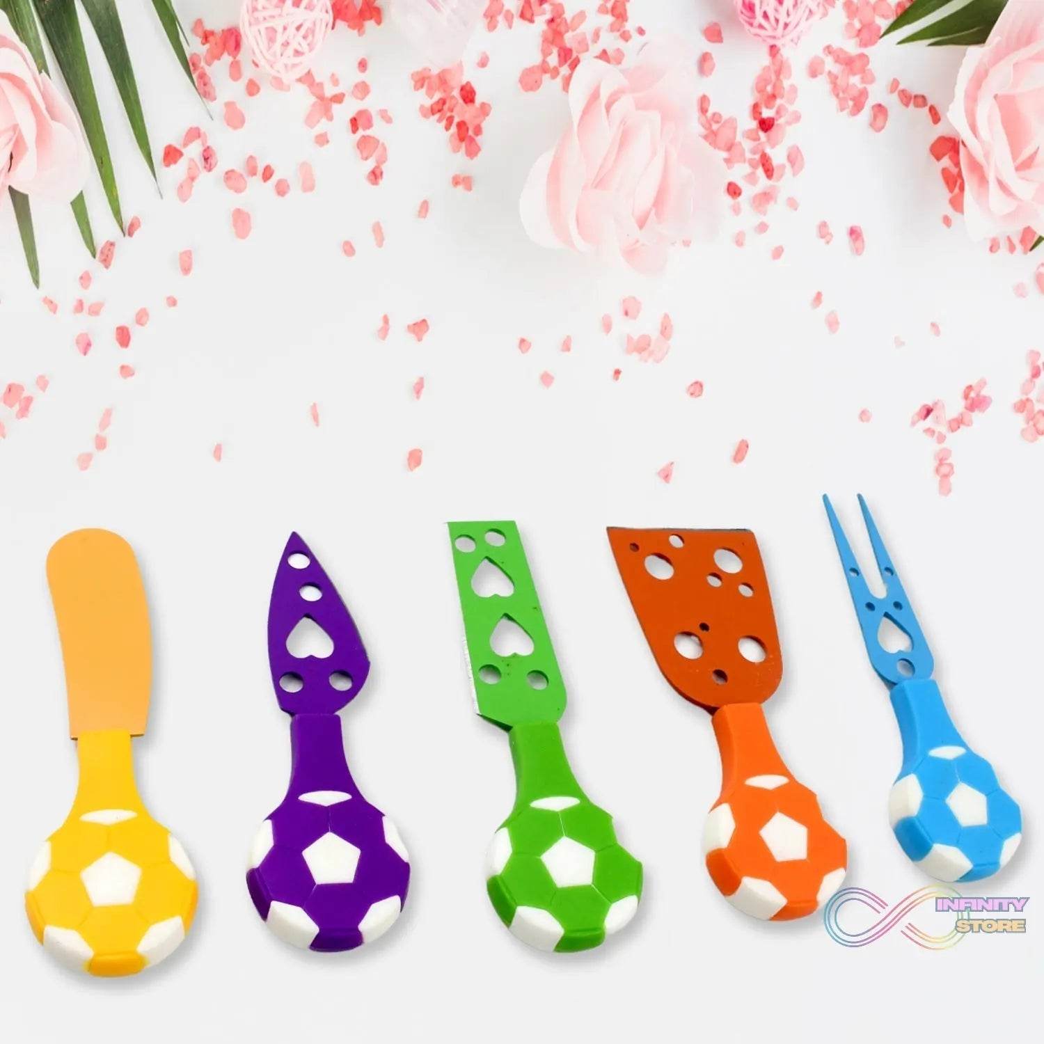 Football Soccer Cheese Knife Set (5 Pcs Set) - infinityexculsivestore.com