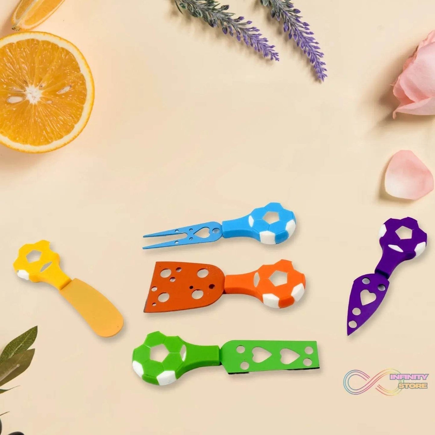 Football Soccer Cheese Knife Set (5 Pcs Set) - infinityexculsivestore.com