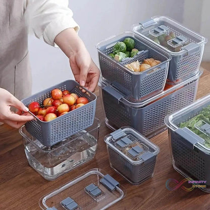 Fordable Silicone Kitchen Organizer Fruit Vegetable Baskets Folding Strainers - infinityexculsivestore.com