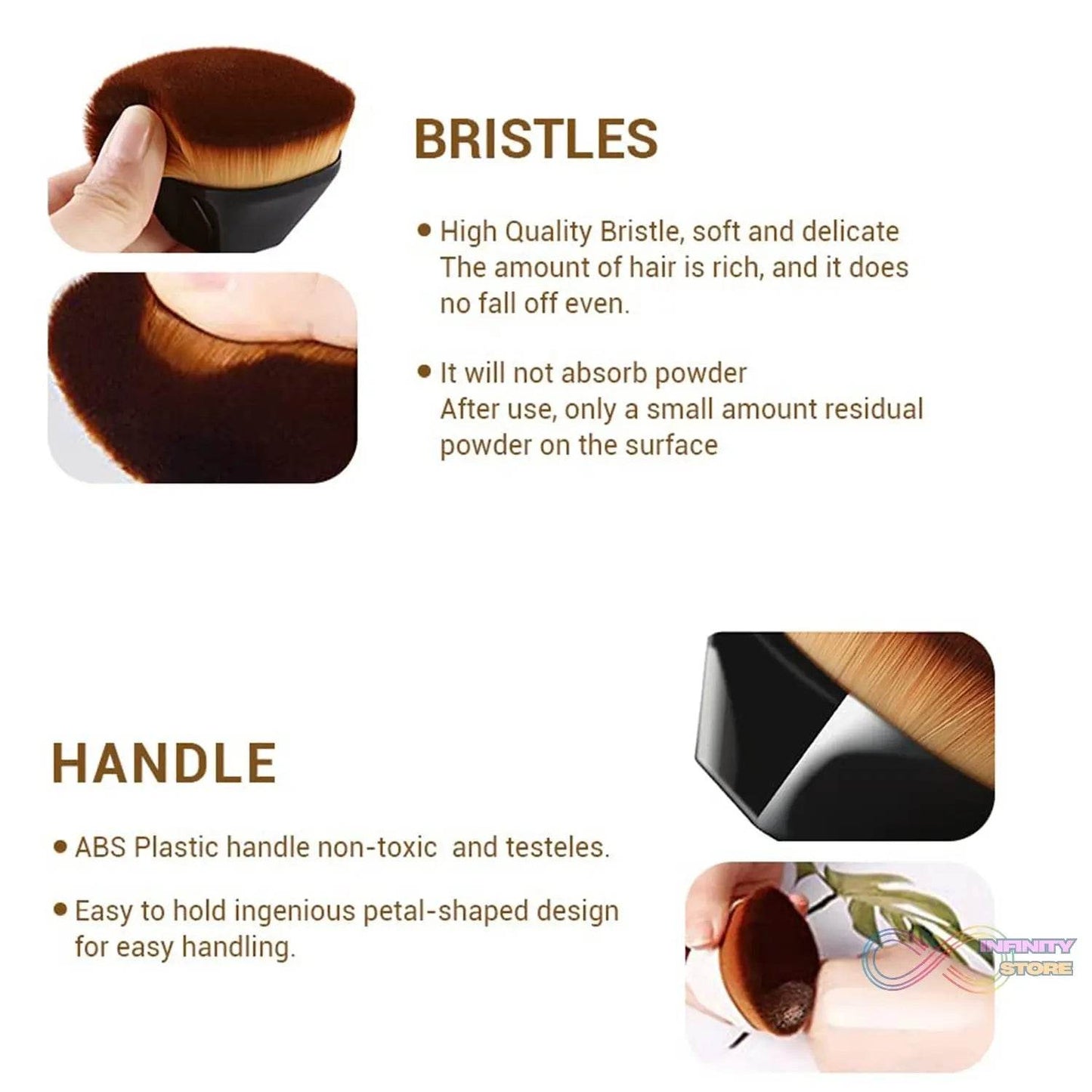 Foundation Makeup Brush,&nbsp;Perfect Makeup Brush Portable Case (1 Pc) - infinityexculsivestore.com