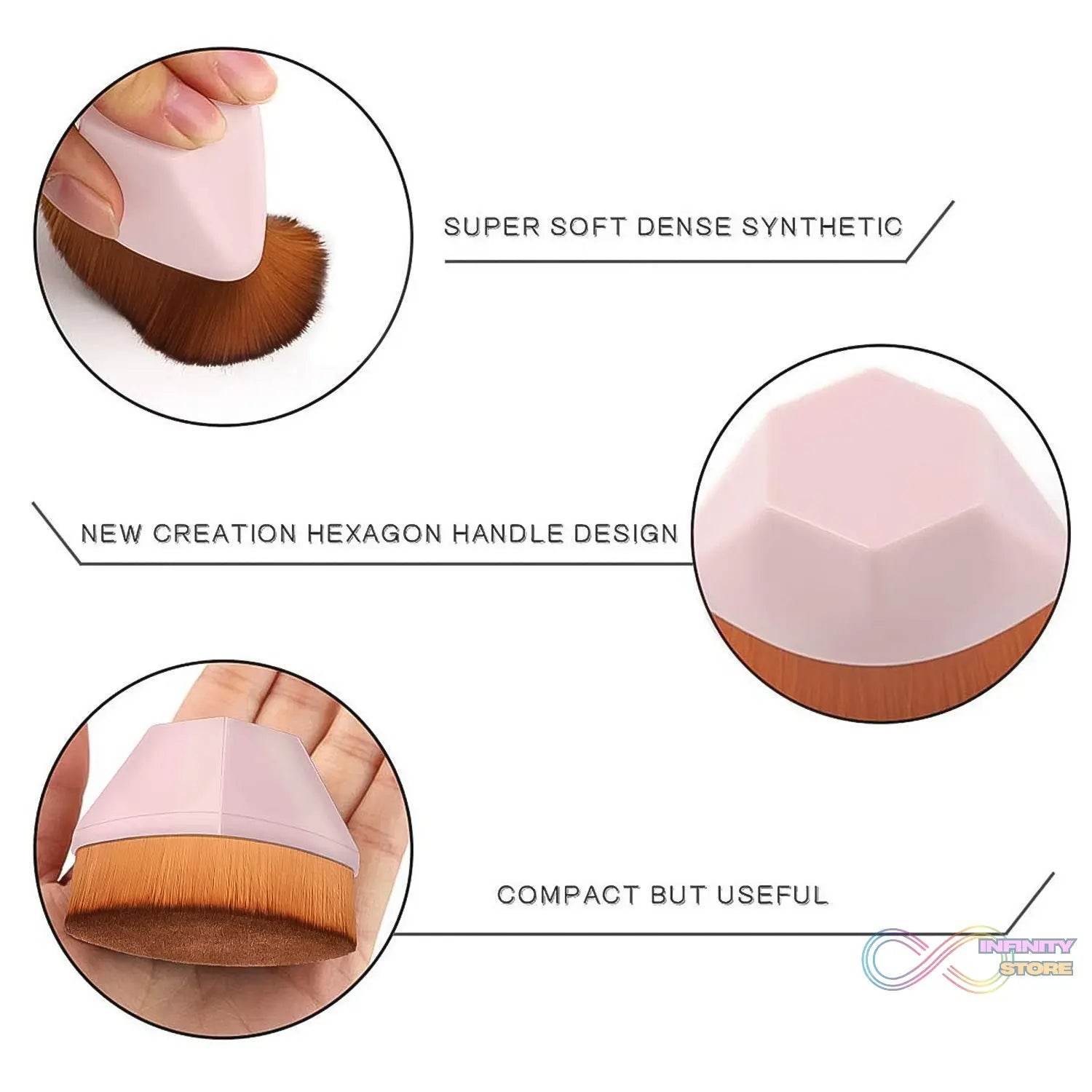 Foundation Makeup Brush,&nbsp;Perfect Makeup Brush Portable Case (1 Pc) - infinityexculsivestore.com