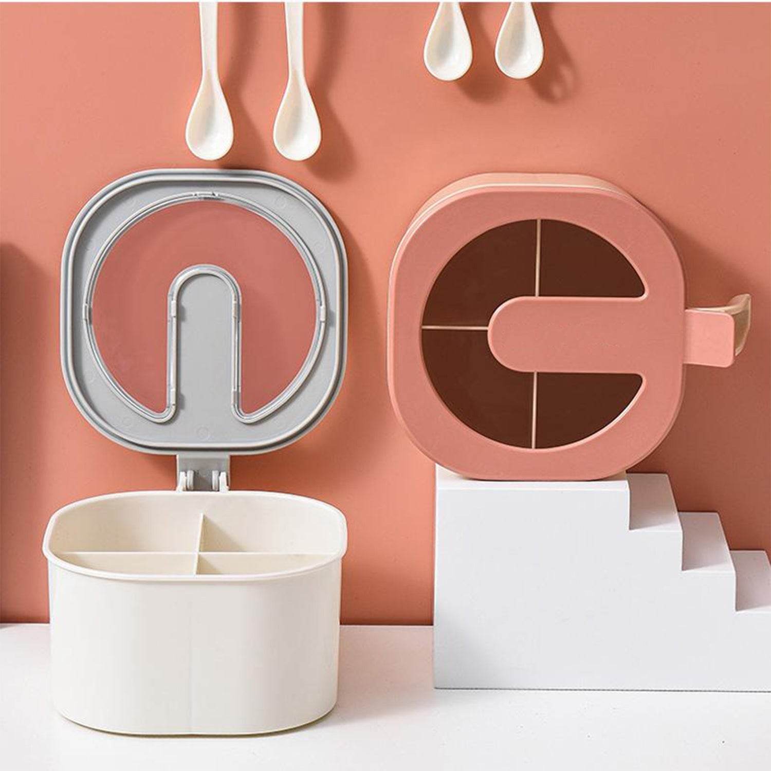 Four Grid Spice Storage Seasoning Box - infinityexculsivestore.com