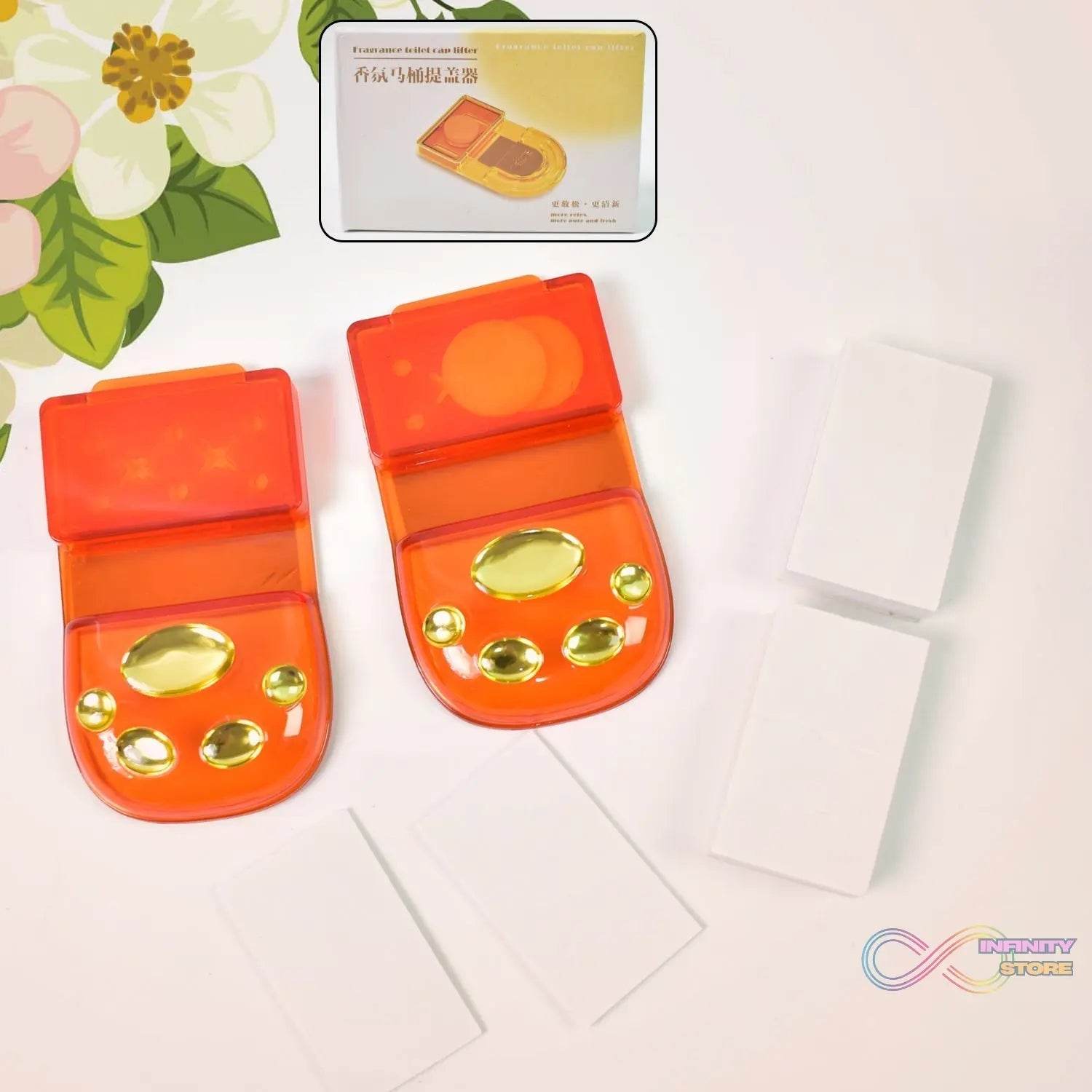 Fragrance Toilet Cap / Lid Lifter Toilet Seat Cover (2 Pc Set) - infinityexculsivestore.com