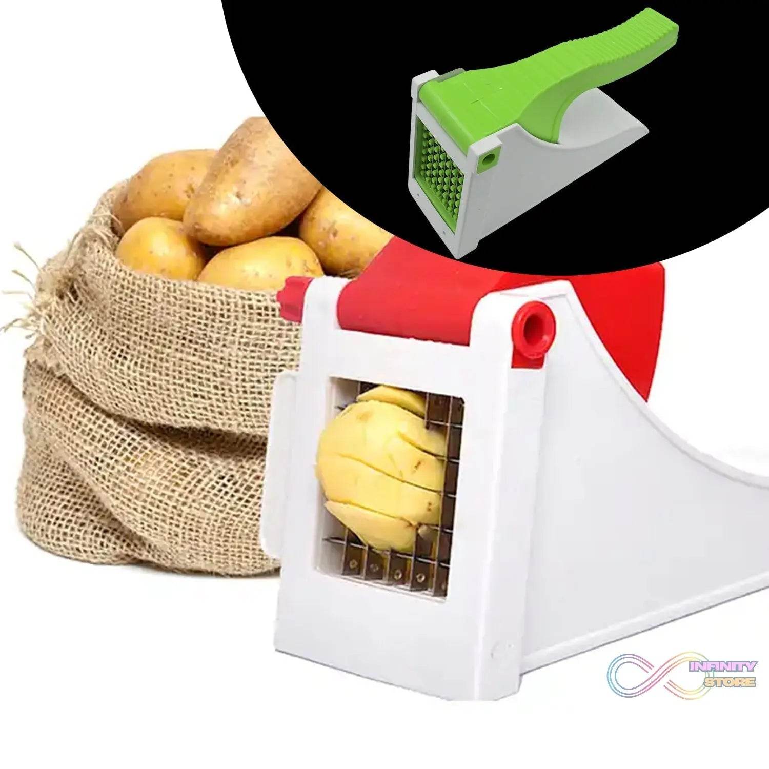 French Fries Maker Machine - Snacks Cutter, Vegetable Slicer/Chopper, Kitchen Gadget & Tool - infinityexculsivestore.com