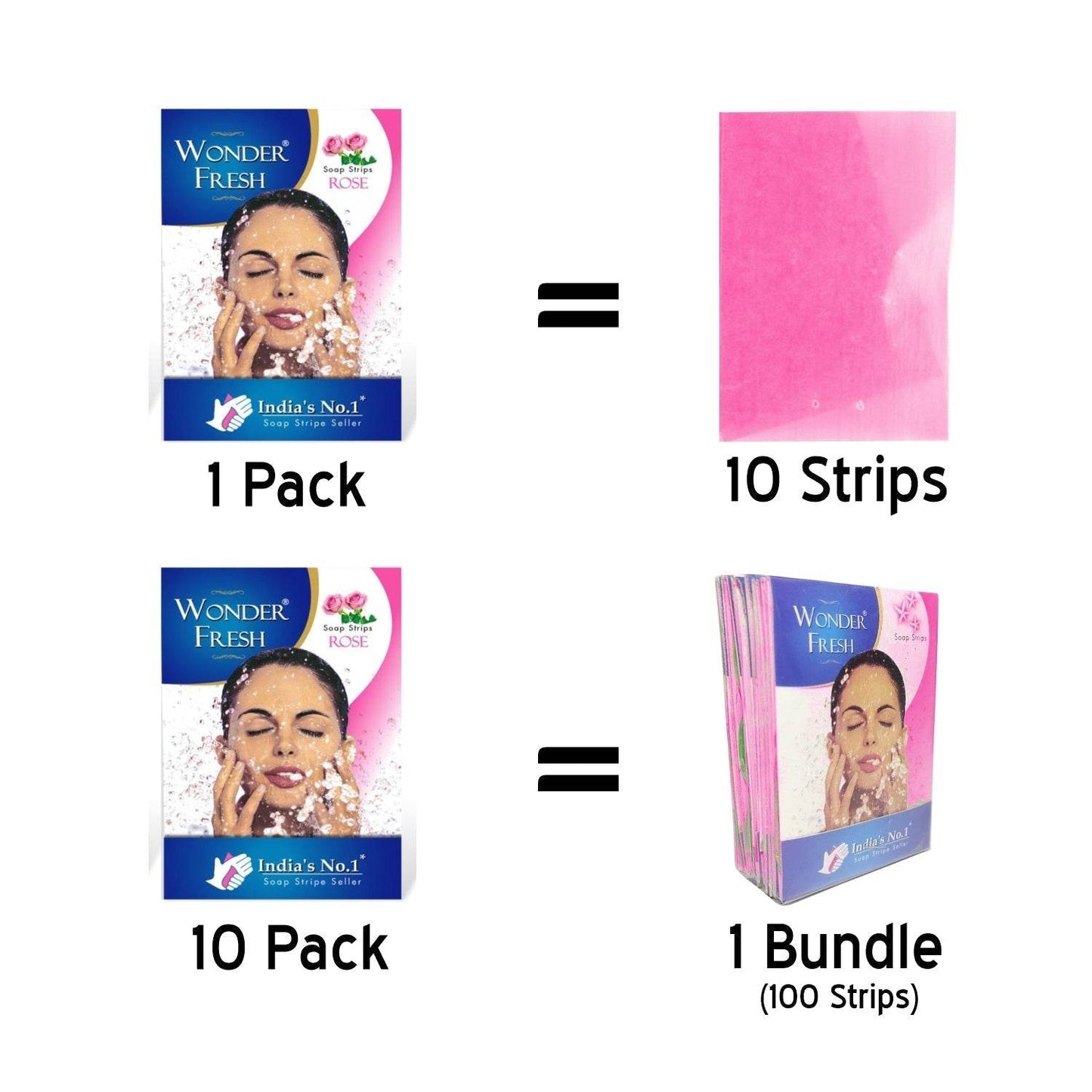 Fresh Paper Soap Strips Traveling Hand Wash with Jasmine Fragrance (100pc) - infinityexculsivestore.com