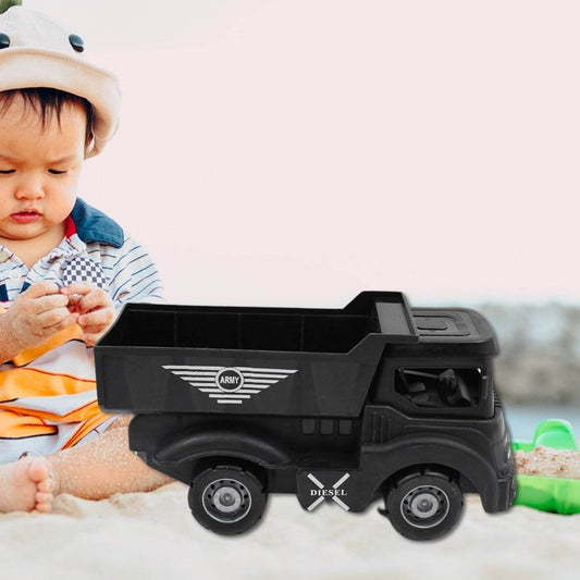 Friction Powered Dumper Toy Truck For Kids | With Opening Container Feature | Strong & Durable Plastic Material | Indoor & Outdoor Play Birthday Gift for Baby Boys & Girls (1 Pc) - infinityexculsivestore.com