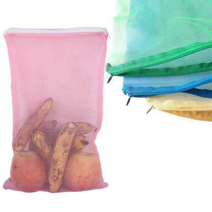 Fridge Bags for Fruits and Vegetables with Zip Net (Multicolour) - infinityexculsivestore.com