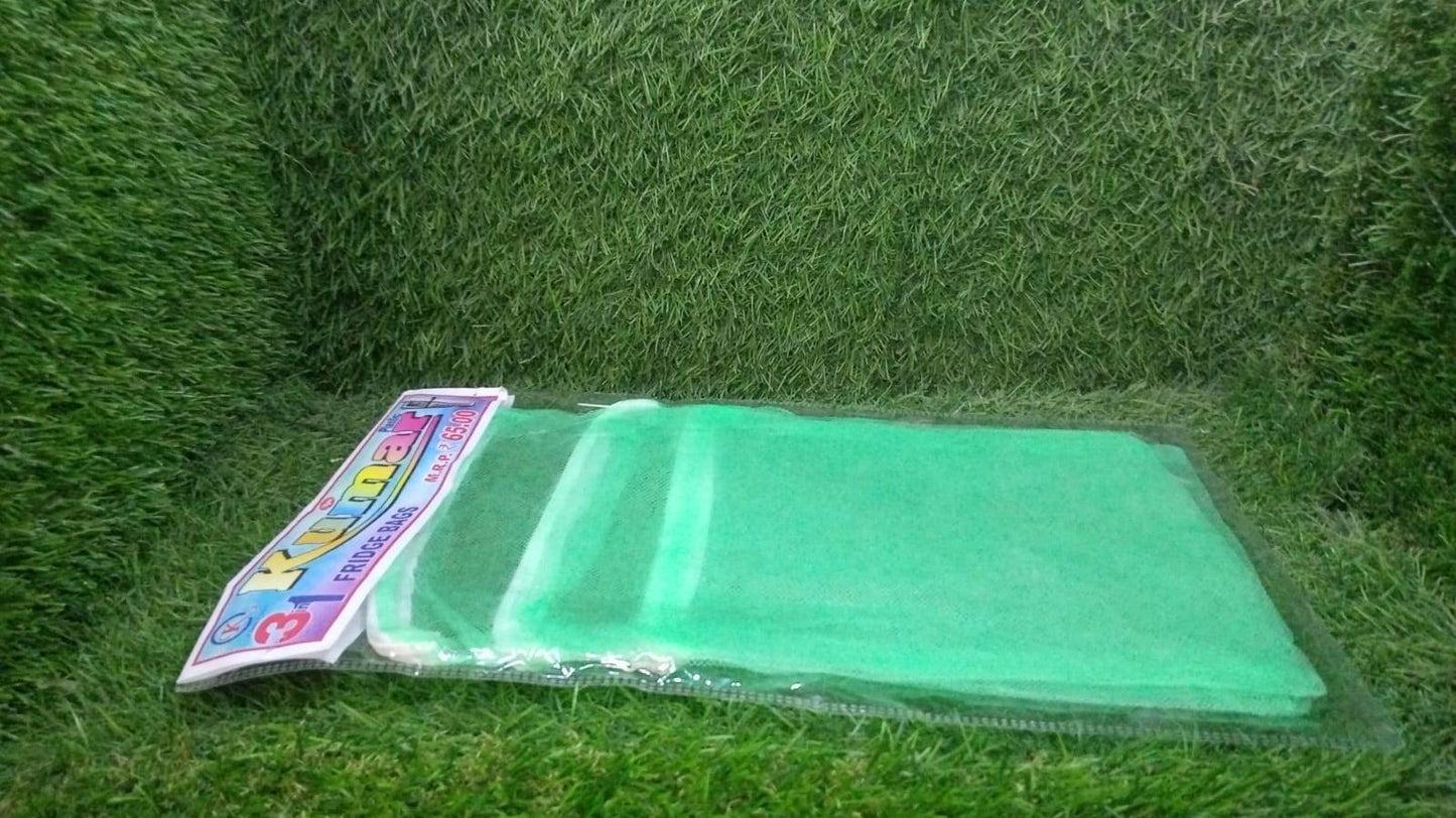 Fridge Bags for Fruits and Vegetables with Zip Net (Multicolour) - infinityexculsivestore.com