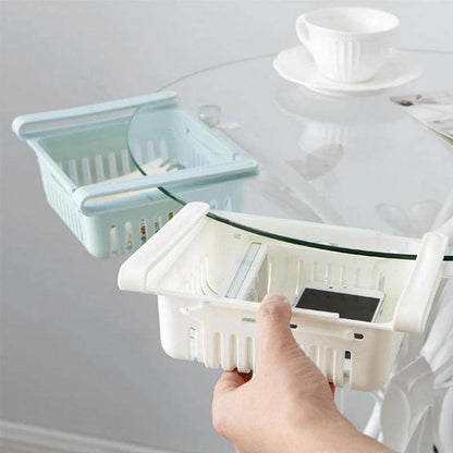 Fridge Organizer Drawer - Adjustable Fridge Storage Basket ( 4pc Set ) - infinityexculsivestore.com