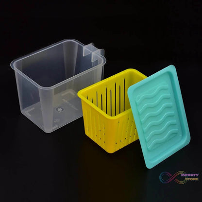 Fridge Storage Containers with Handle Plastic Storage Container for Kitchen(4 Pcs Set) - infinityexculsivestore.com