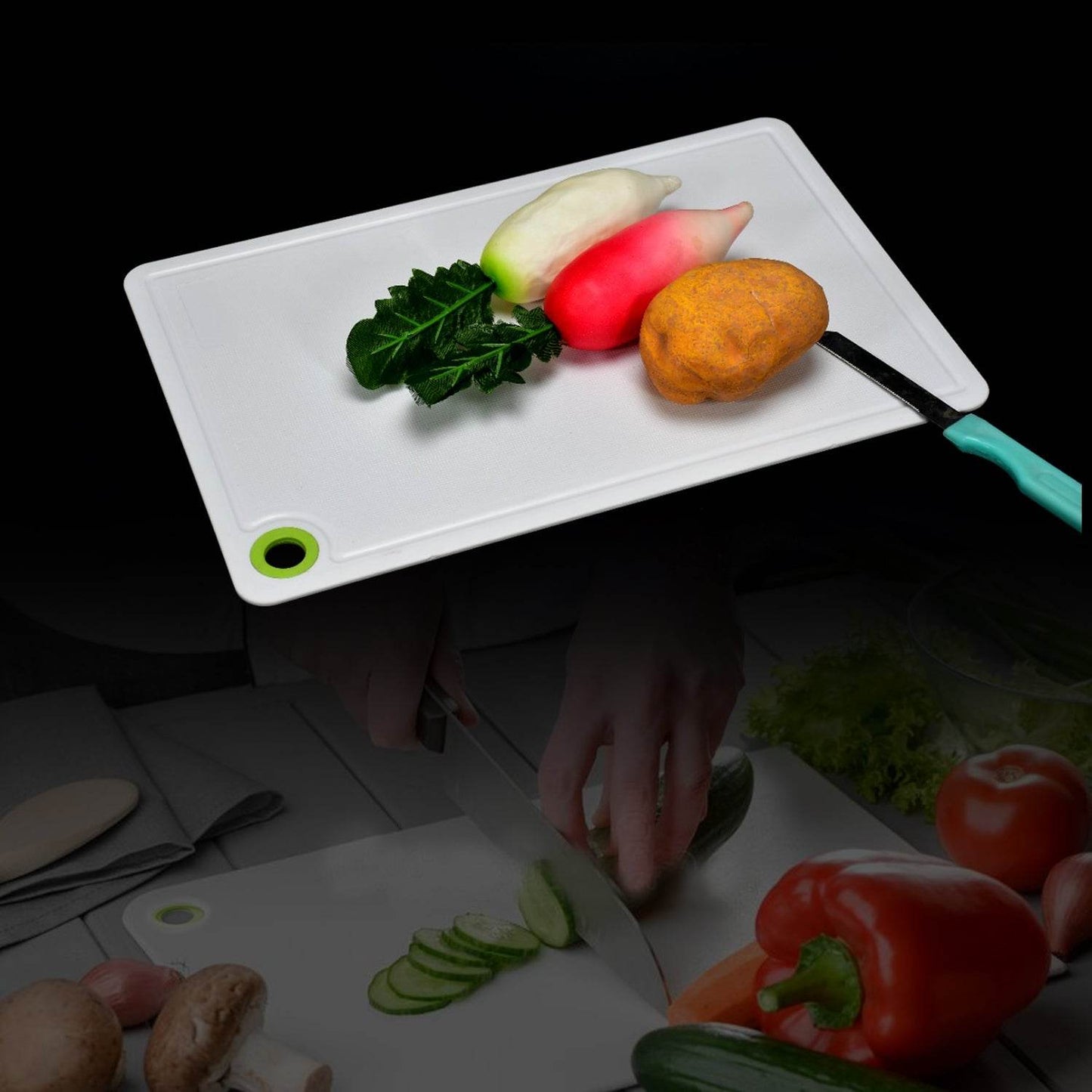 Fruit & Vegetable Chopping Board Plastic Cutting Board For Kitchen - infinityexculsivestore.com