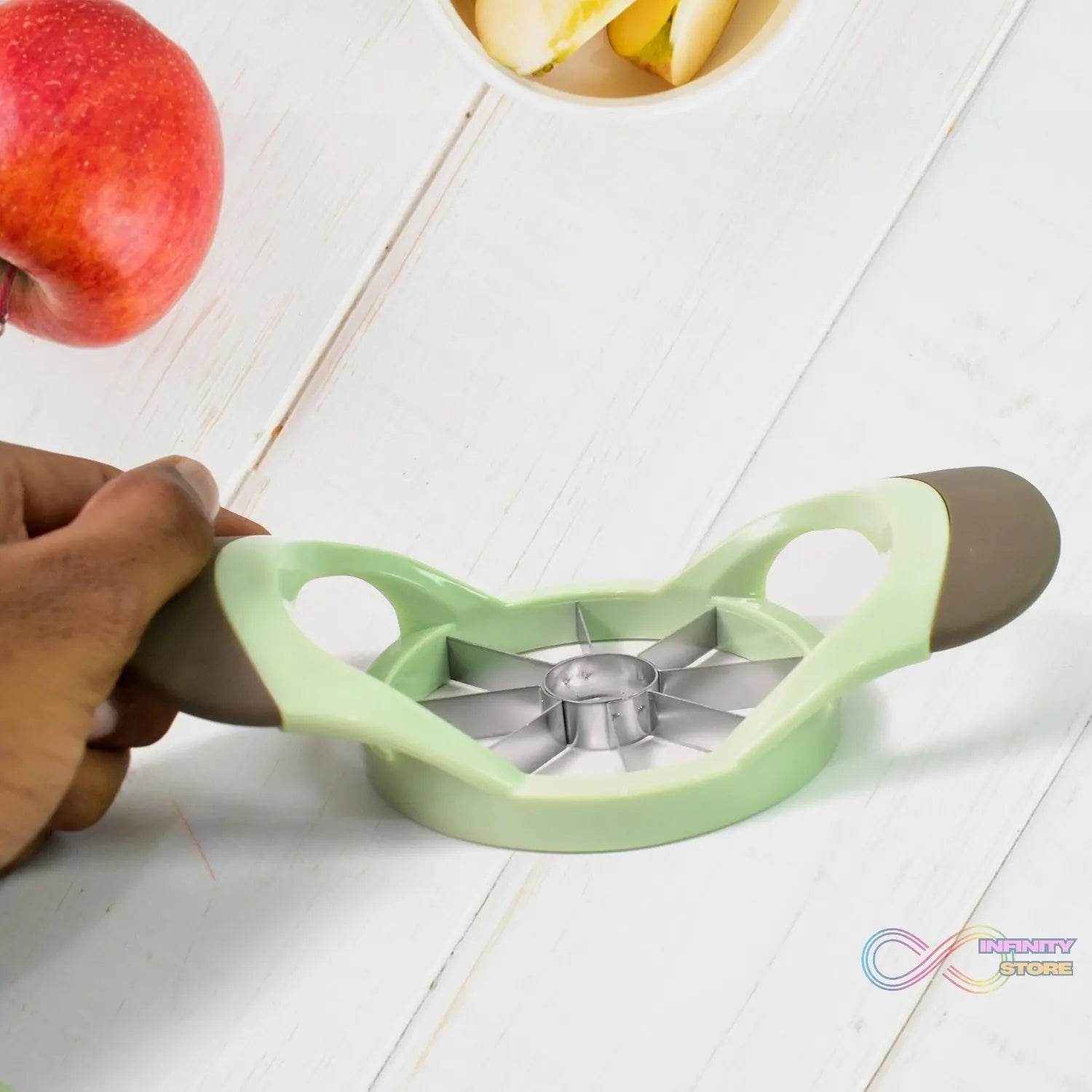 Fruit and Vegetable Cutter Stainless Steel Fruit Separator, 8-cut apple slicer (1 Pc) - infinityexculsivestore.com