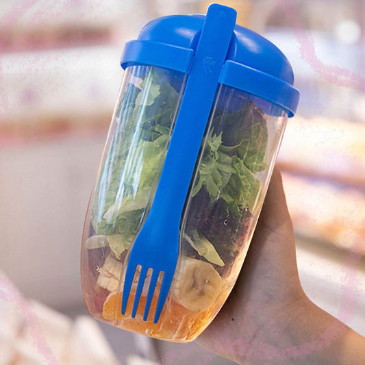 Fruit and Vegetable Salad Cups Easy Clean Salad Mixing Cup for Business People for Business Travel (1Pc) - infinityexculsivestore.com
