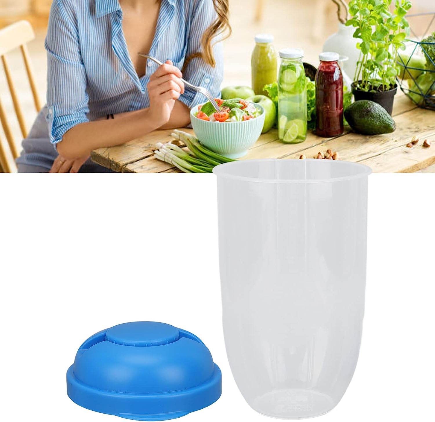 Fruit and Vegetable Salad Cups Easy Clean Salad Mixing Cup for Business People for Business Travel (1Pc) - infinityexculsivestore.com
