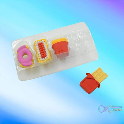 Fun Erasers for Kids! Mix & Match: Food & Drink Erasers (Set of 1) - infinityexculsivestore.com