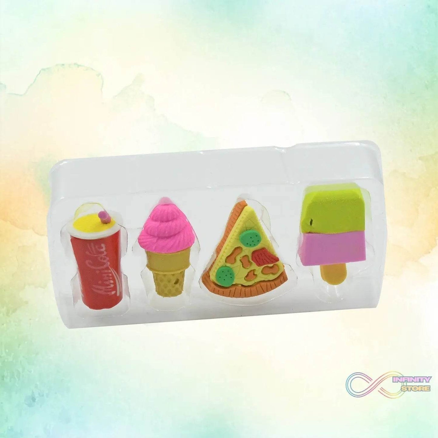 Fun Erasers for Kids! Mix & Match: Food & Drink Erasers (Set of 1) - infinityexculsivestore.com