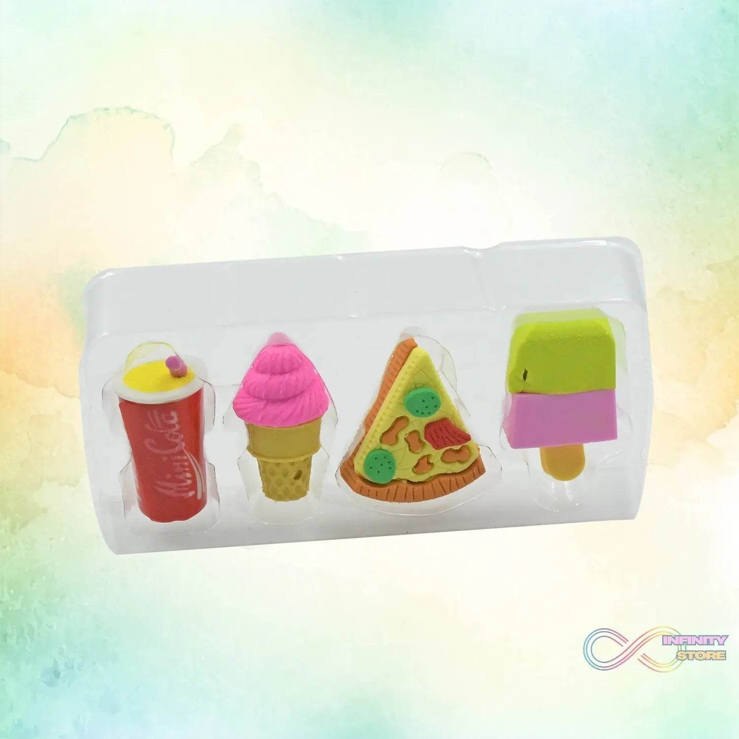 Fun Erasers for Kids! Mix & Match: Food & Drink Erasers (Set of 1) - infinityexculsivestore.com