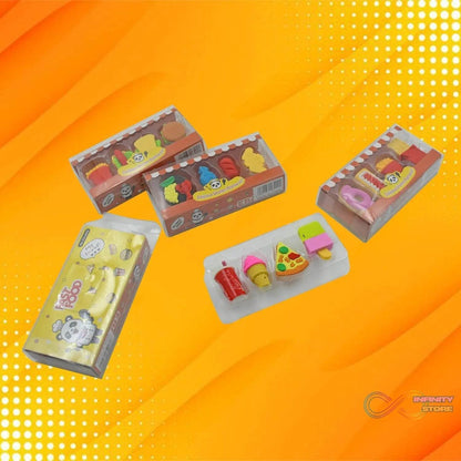 Fun Erasers for Kids! Mix & Match: Food & Drink Erasers (Set of 1) - infinityexculsivestore.com