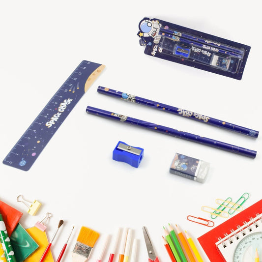 Fun & Functional! 5-in-1 Cartoon Pencil Set for School & Play (5 Pc) - infinityexculsivestore.com
