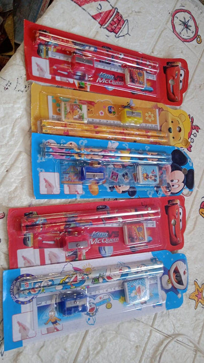 Fun & Functional! 5-in-1 Cartoon Pencil Set for School & Play (5 Pc) - infinityexculsivestore.com