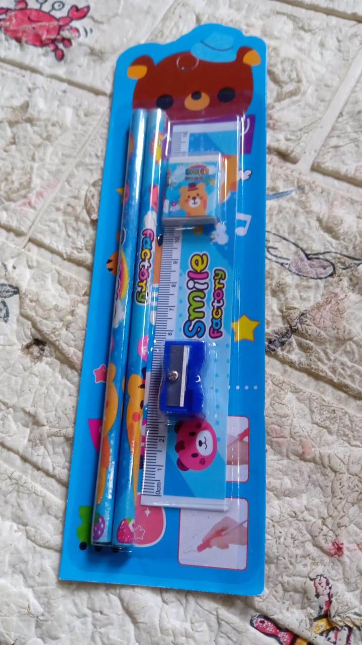 Fun & Functional! 5-in-1 Cartoon Pencil Set for School & Play (5 Pc) - infinityexculsivestore.com