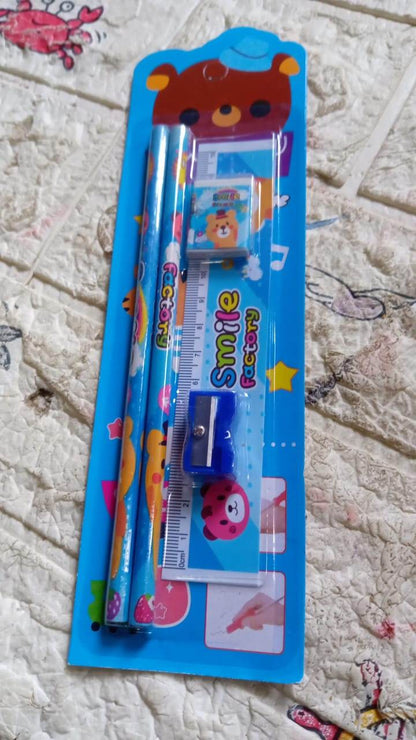 Fun & Functional! 5-in-1 Cartoon Pencil Set for School & Play (5 Pc) - infinityexculsivestore.com