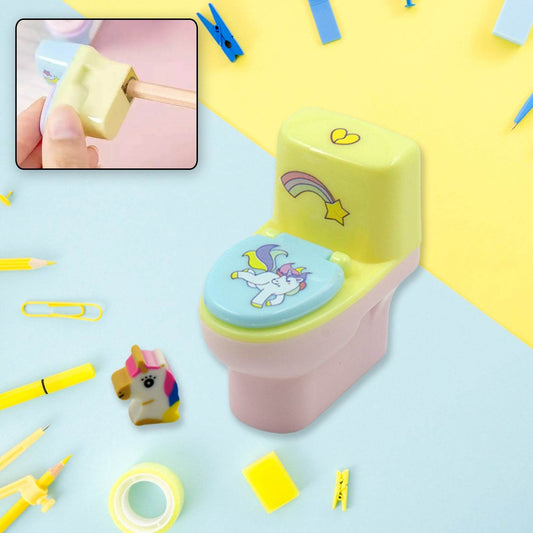 Fun & Functional! Toilet Sharpener with Eraser (2 Pc Set) - infinityexculsivestore.com