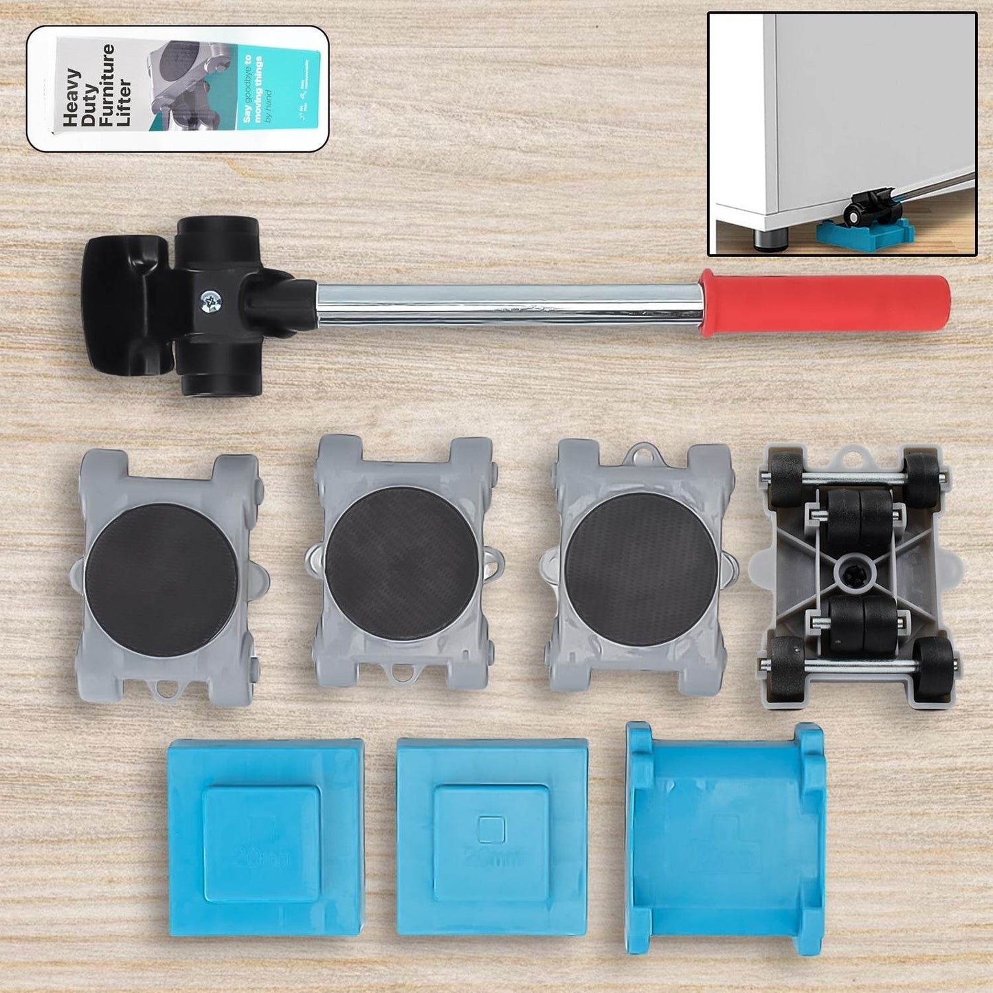 Furniture Lifter Tool Furniture Dolly, Furniture Lifters Tool Set (1 Set / 8 pc) - infinityexculsivestore.com