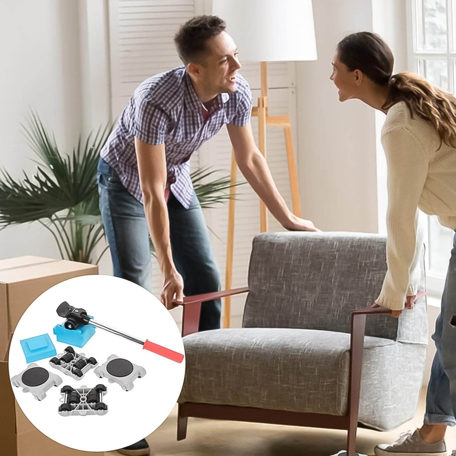 Furniture Lifter Tool Furniture Dolly, Furniture Lifters Tool Set (1 Set / 8 pc) - infinityexculsivestore.com