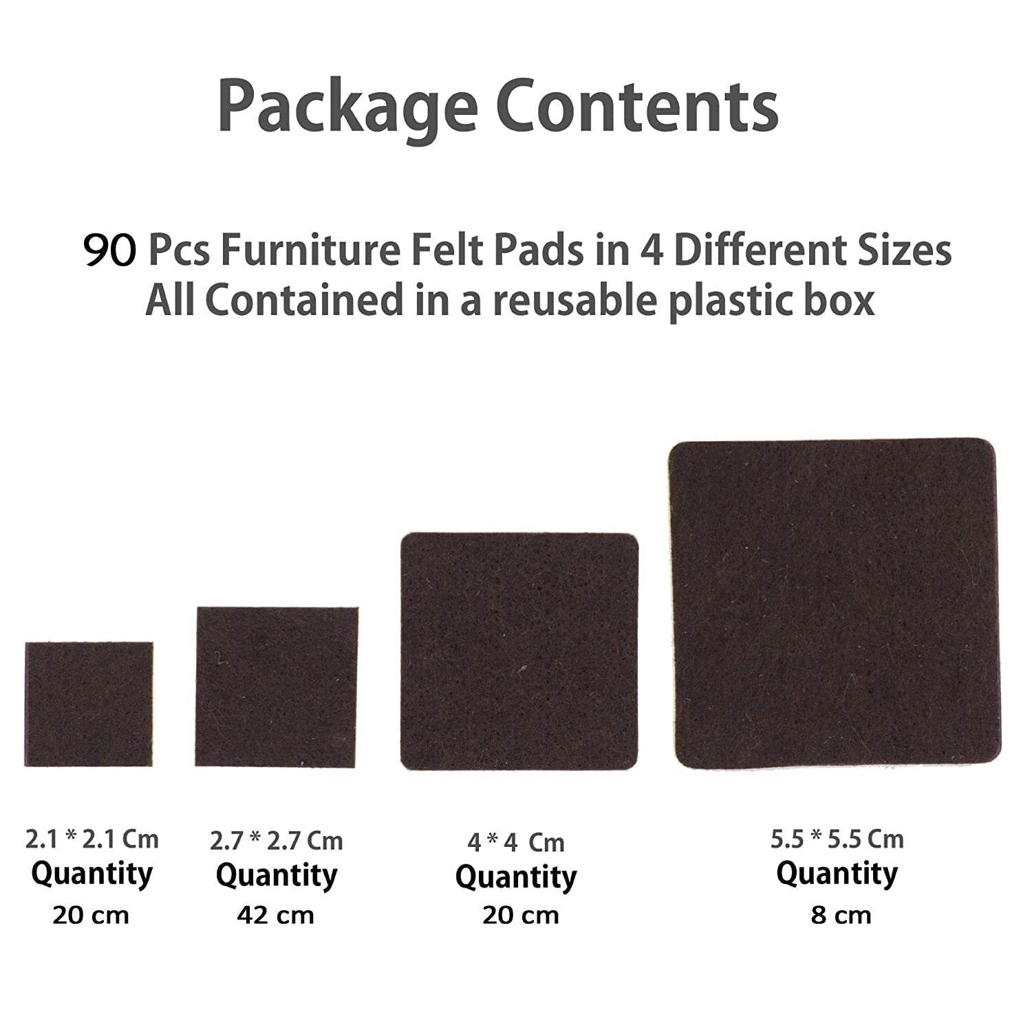 Furniture Pad Square Felt Pads Floor Protector Pad For Home & All Furniture Use - infinityexculsivestore.com