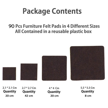 Furniture Pad Square Felt Pads Floor Protector Pad For Home & All Furniture Use - infinityexculsivestore.com