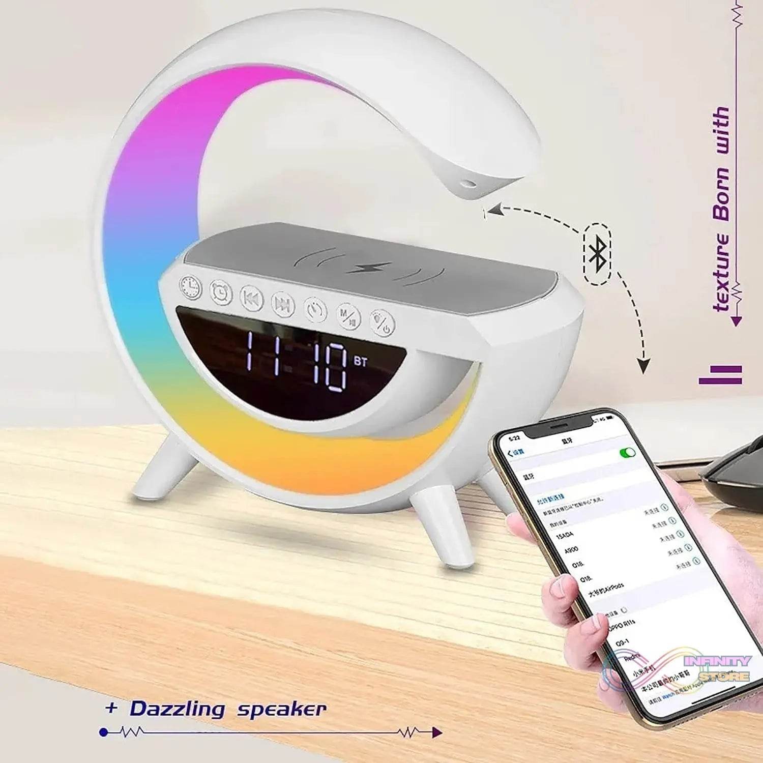 G Lamp Speaker - 3-in-1 Bluetooth Speaker with Fast Wireless Charging (1 Pc) - infinityexculsivestore.com