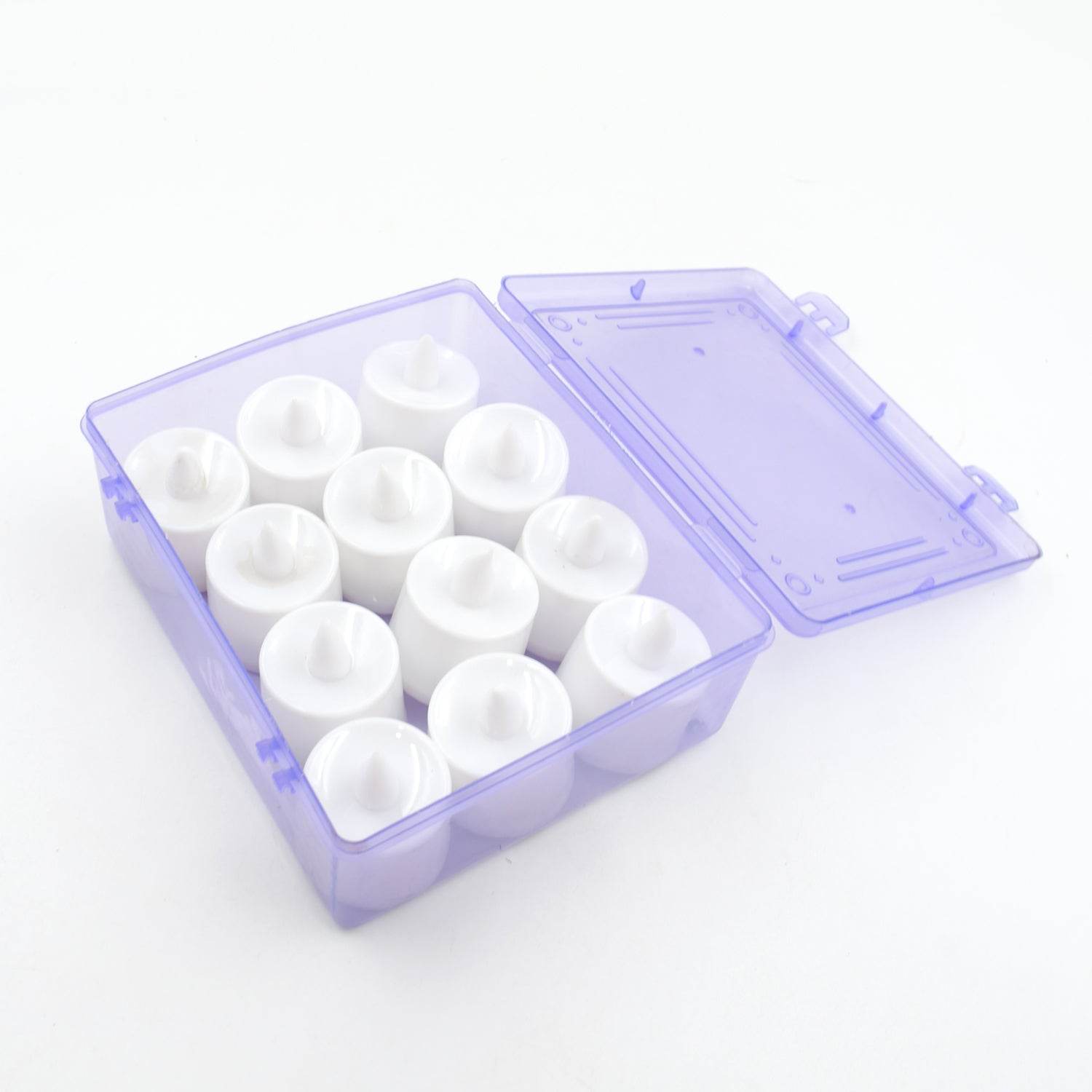 GREEN FLAMELESS LED TEALIGHTS, SMOKELESS PLASTIC DECORATIVE CANDLES - LED TEA LIGHT CANDLE FOR HOME DECORATION (PACK OF 12) - infinityexculsivestore.com