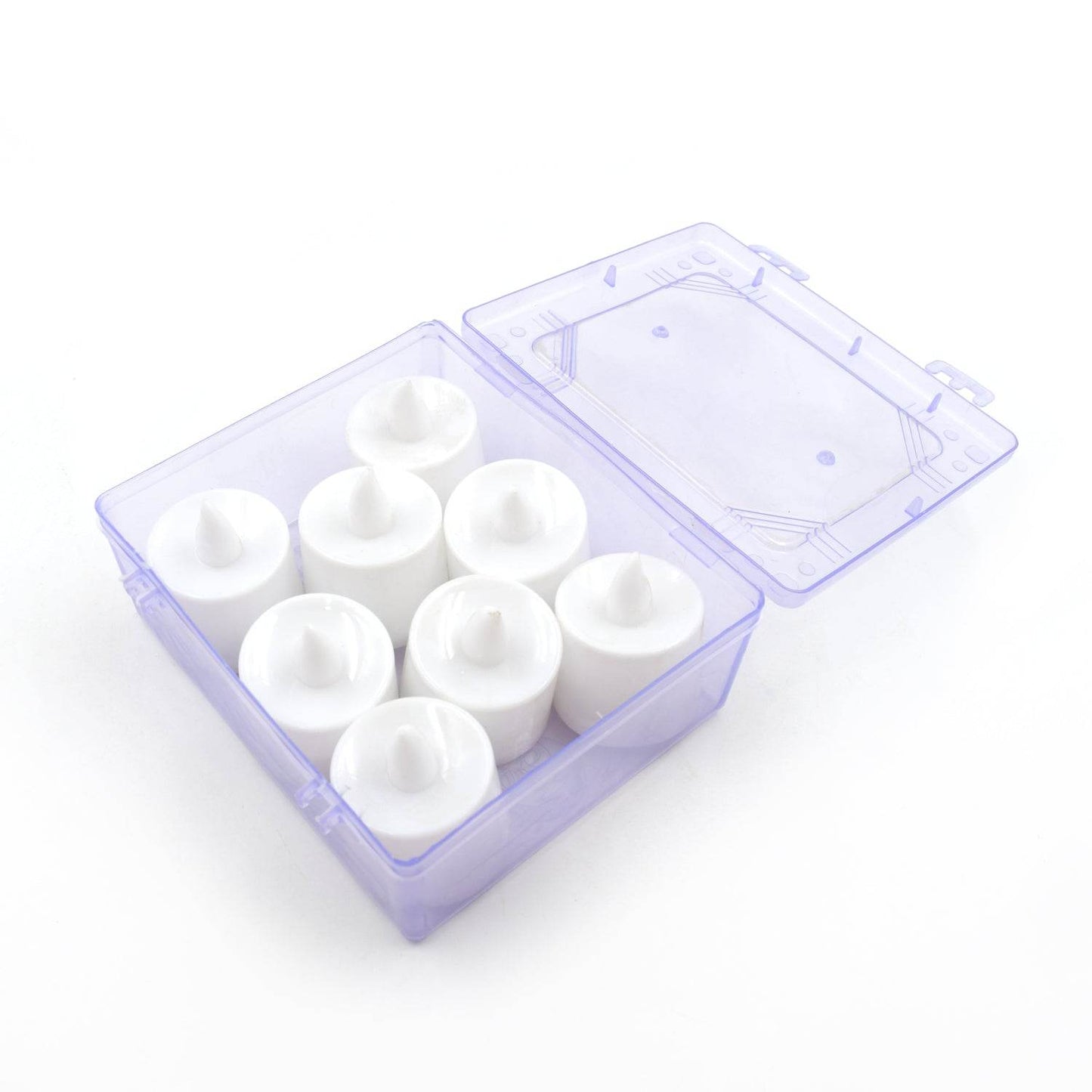 GREEN FLAMELESS LED TEALIGHTS, SMOKELESS PLASTIC DECORATIVE CANDLES - LED TEA LIGHT CANDLE FOR HOME DECORATION (PACK OF 8) - infinityexculsivestore.com