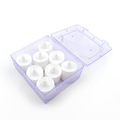 GREEN FLAMELESS LED TEALIGHTS, SMOKELESS PLASTIC DECORATIVE CANDLES - LED TEA LIGHT CANDLE FOR HOME DECORATION (PACK OF 8) - infinityexculsivestore.com